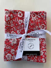 Load image into Gallery viewer, 'Flower Show Collection' (Reds) Fat Quarters - Liberty Fabric