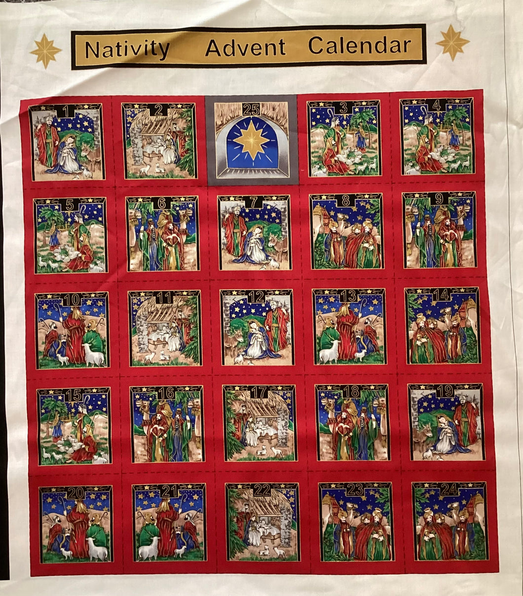 FABRIC FREEDOM - Happy Christmas (Advent Calendar Panel)