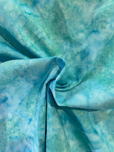 Load image into Gallery viewer, Kingfisher - Light Blue/Green Handmade Batik
