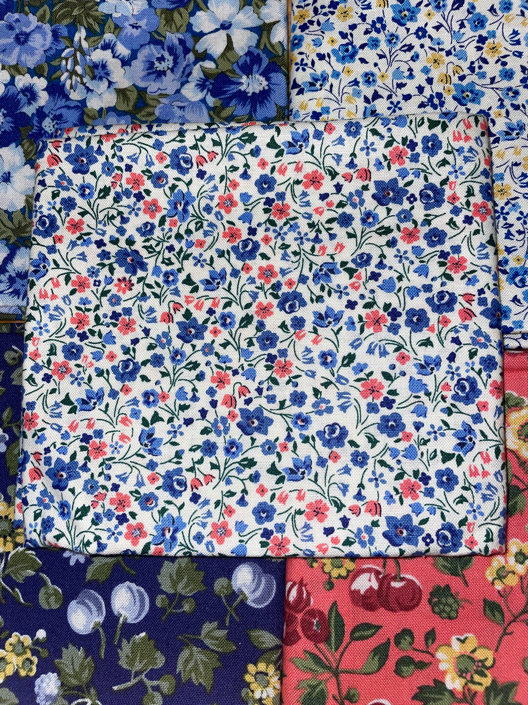'Orchard Collection' (Blue) Fat Quarters - Liberty Fabric