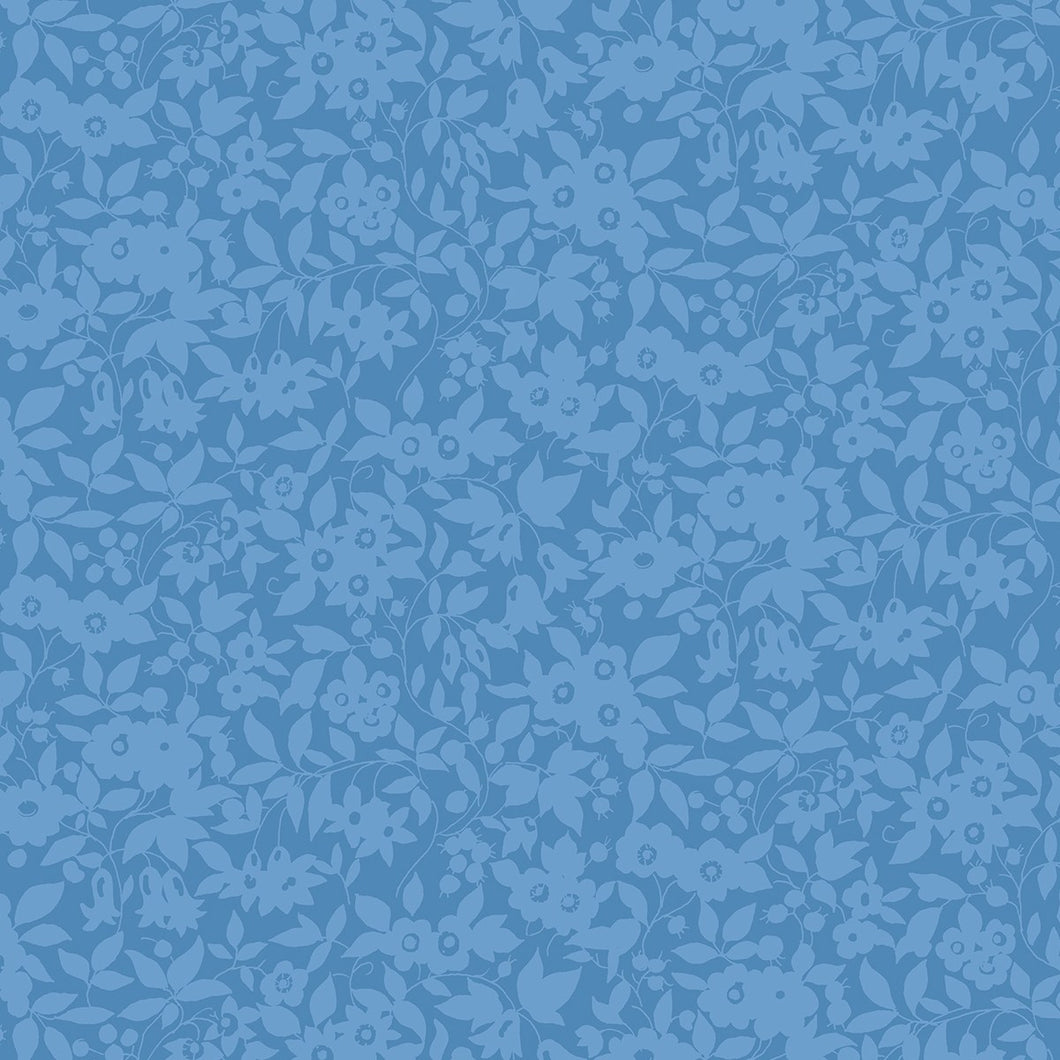 Liberty- Cottage Garden Collection - Daisy Shadow - Blue