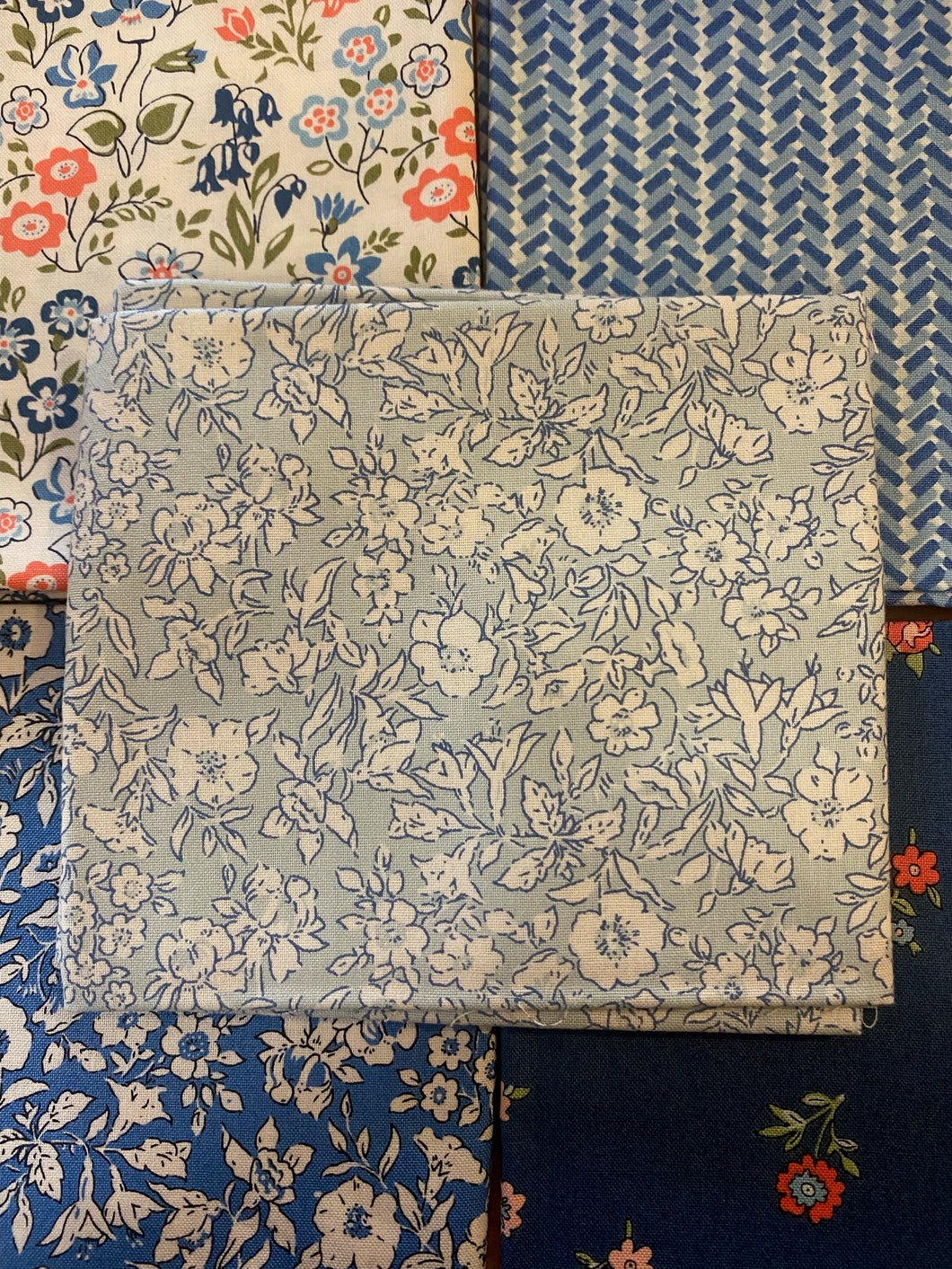 'Orchard Collection' (Blue) Fat Quarters - Liberty Fabric